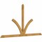 Ekena Millwork Richland Rough Sawn Timber Gable Bracket, Western Red Cedar, 108"W x 58"H x 2"D x 4"F, 13/12 Pitch GBW108X58X0204RIC00RWR - alternate 4